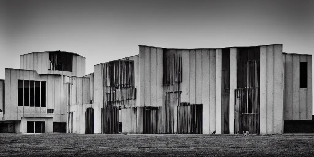 Prompt: bauhaus architecture photography by david yarrow