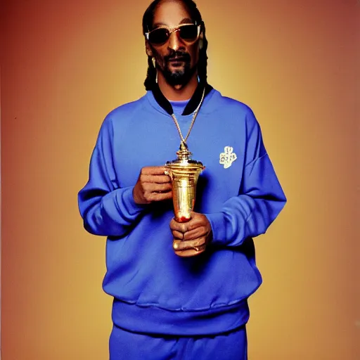 Image similar to Snoop Dogg holding a lamp for a 1990s sitcom tv show, Studio Photograph, portrait, C 12.0