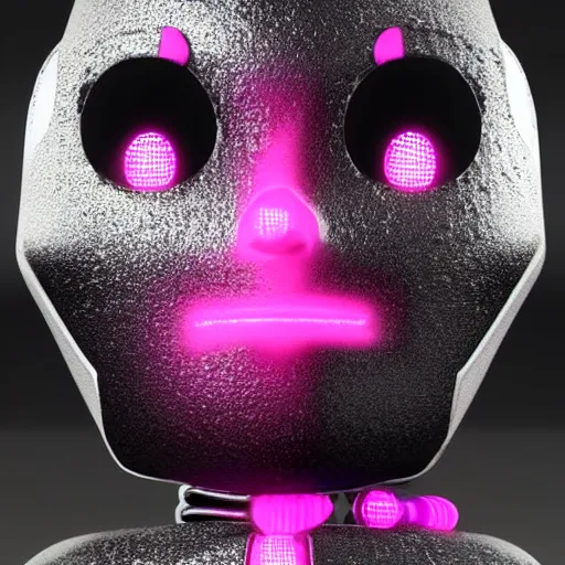 Prompt: beautiful robot humanoid, black and pink tones