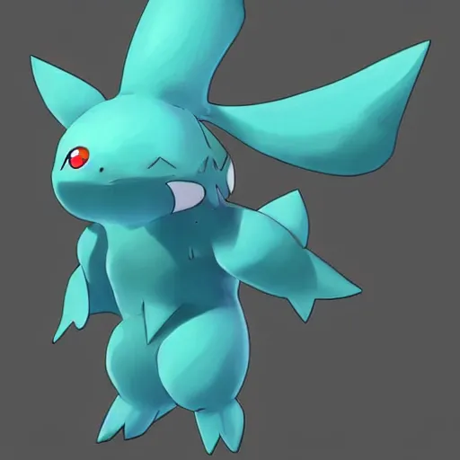 Prompt: A pokemon that looks like A Petaurus breviceps ，gliding flying ，spraying water like a shower under its body ，Trending on art station. Unreal engine.