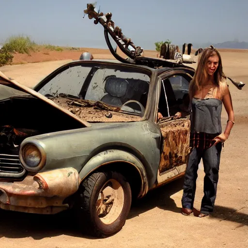 Image similar to 2012 tv show 'Wow That's Incredible!' showing off an apocalypse automobile