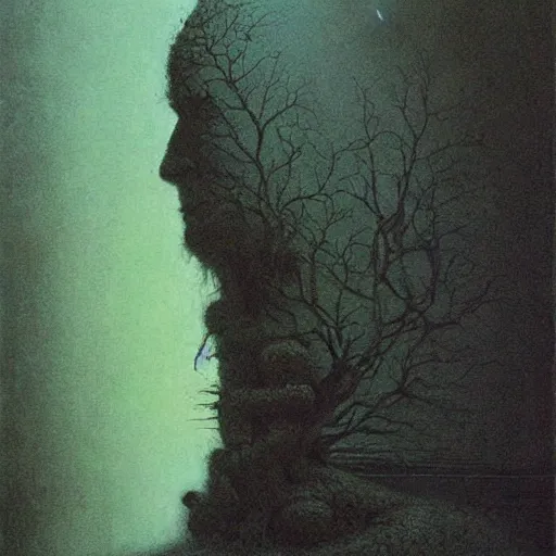 Prompt: a surrealist painting by zdzislaw beksinski, cgsociety, pop surrealism, surrealist, dystopian art, cosmic horror