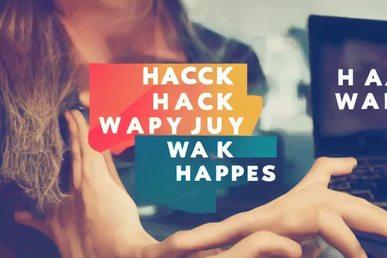 Image similar to hack your way to happiness