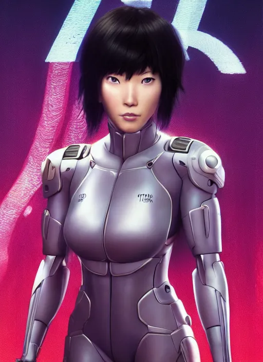 Image similar to weta disney pixar movie still portrait photo of motoko kusanagi the major ghost in the shell : : as cyborg woman by pixar : : by weta, wlop, ilya kuvshinov, rossdraws, artgerm, maxim cover, octane render, anime, octane render, 3 d, volumetric lighting, anti aliasing, raytracing : :