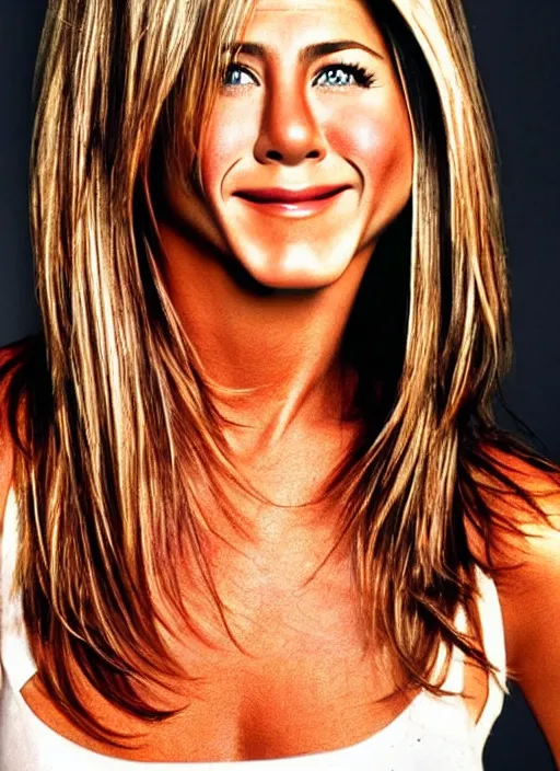 Image similar to jennifer aniston pregnant, ultra realistic fantasy portrait photography, very detailed face