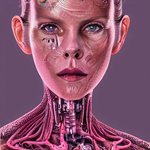 Prompt: A beautiful detailed whole body portrait painting of Dolores Abernathy wearing a pink dress, robot revolution, apocalypse, highly detailed, digital painting, artstation, cgscoiety, cinematic, intricate, smooth, sharp focus, illustration, Unreal Engine 5, concept art, 8K, art by Westworld and Esao Andrews.