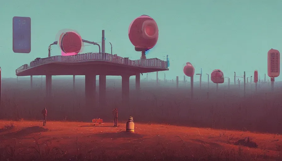 Image similar to Ben Howard by Simon Stålenhag resimlerinde