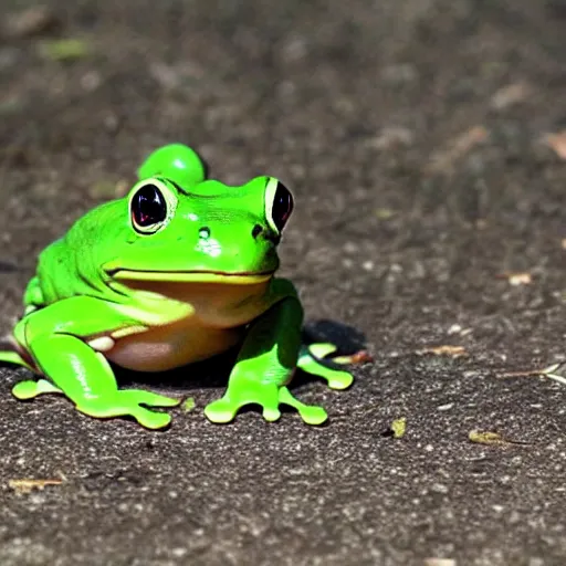 Prompt: greta thunberg frog