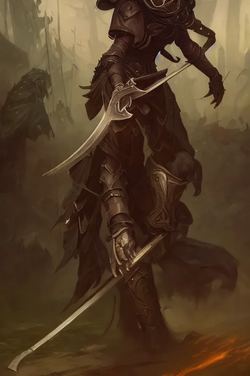 Image similar to reaped wielding a scythe, full body shot, hood, d & d, dark fantasy, intricate, highly detailed, digital painting, artstation, concept art, matte, sharp focus, illustration, hearthstone, art by artgerm and greg rutkowski and alphonse mucha