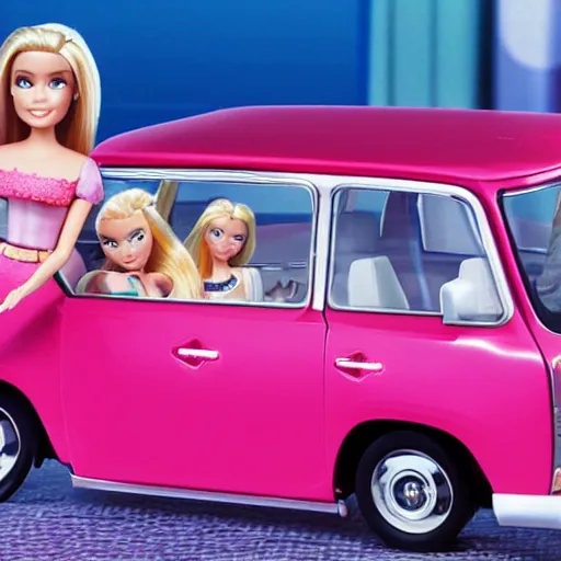 Barbie minivan online