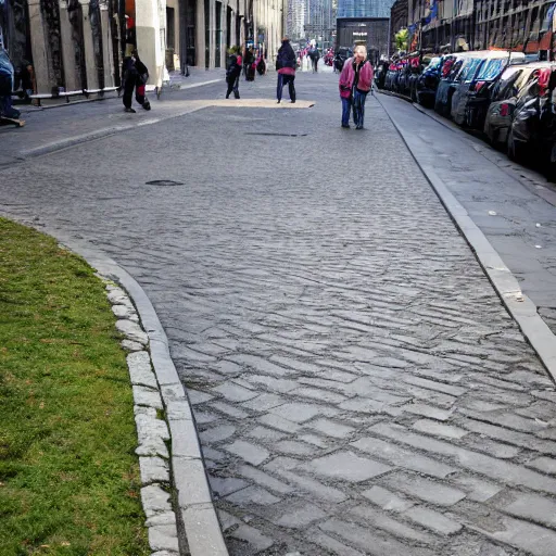 Prompt: a desire path in oslo