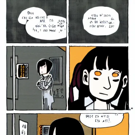 Prompt: lain iwakura by Kate Beaton