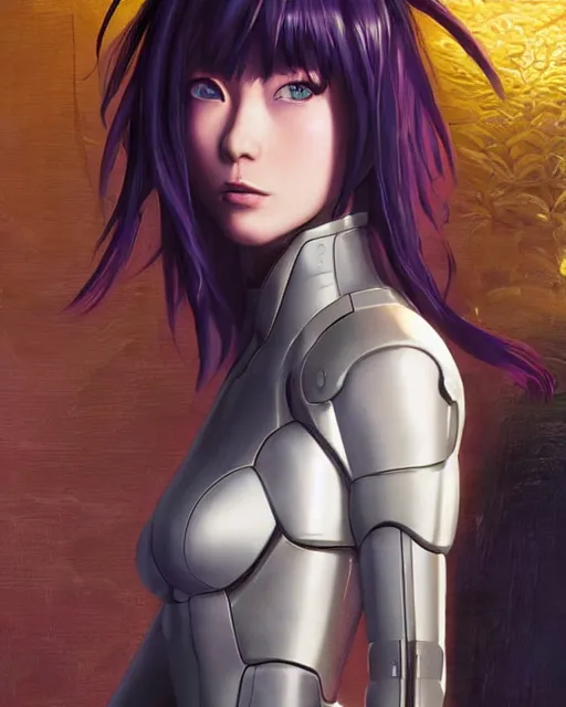 Image similar to weta disney pixar movie still portrait photo of motoko kusanagi the major ghost in the shell : : as cyborg woman by pixar : : by weta, wlop, ilya kuvshinov, rossdraws, artgerm, maxim cover, octane render, anime, octane render, 3 d, volumetric lighting, anti aliasing, raytracing : :