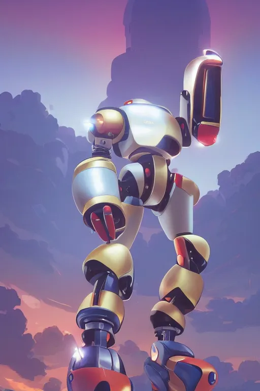 Image similar to metabots medabots medarotto medarot robot minimalist comics, behance hd by jesper ejsing, by rhads, makoto shinkai and lois van baarle, ilya kuvshinov, rossdraws global illumination ray tracing hdr radiating a glowing aura