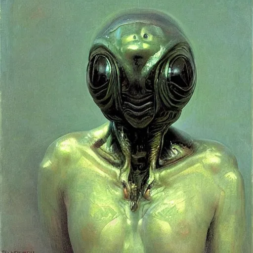 Image similar to alien by ilya repin