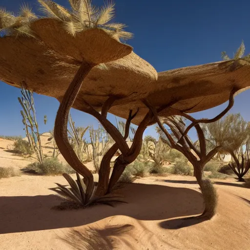 Image similar to biophilia architecture in the desert