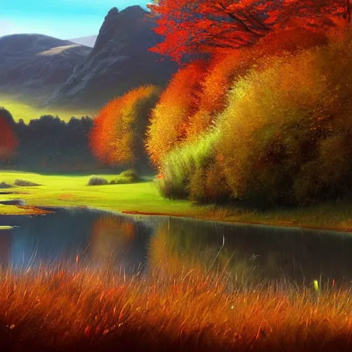 Image similar to beautiful autumnal scottish valley view by tyler edlin