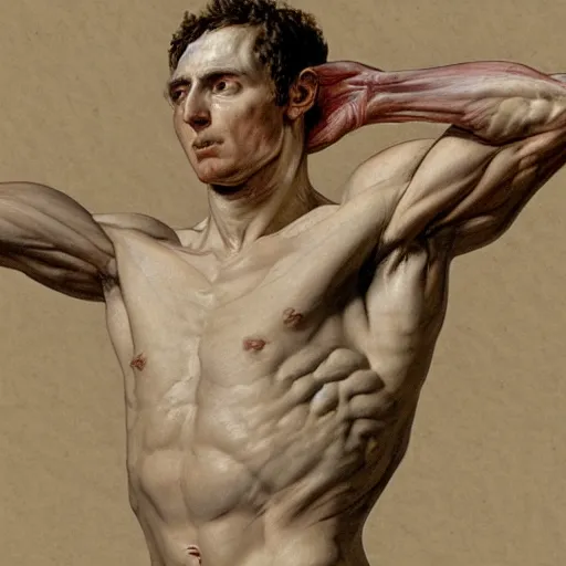 Image similar to Jacques-Louis David anatomy study