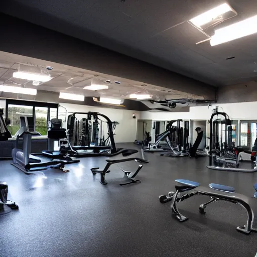 Image similar to empty gym during a power outage