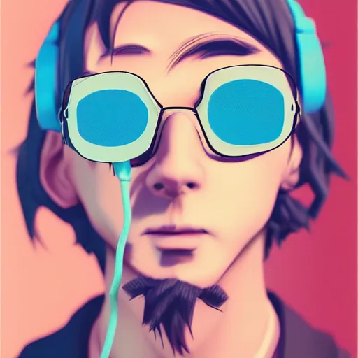 Prompt: ! dream front facing portrait of anime character with vintage polaroid camera as his face instead of human head, retro polaroid camera as head, black tees, intricate pink and blue cables, 3 d render, ultra detail, hyperrealism, 8 k