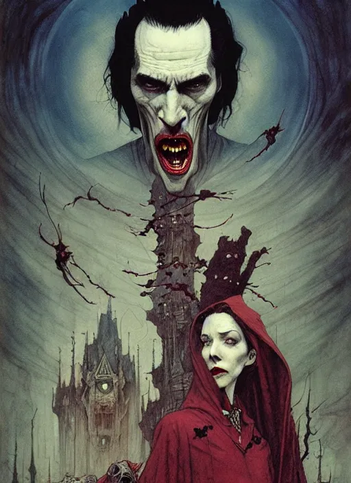 Image similar to dracula by chiara bautista and beksinski and norman rockwell and greg rutkowski weta studio, and lucasfilm