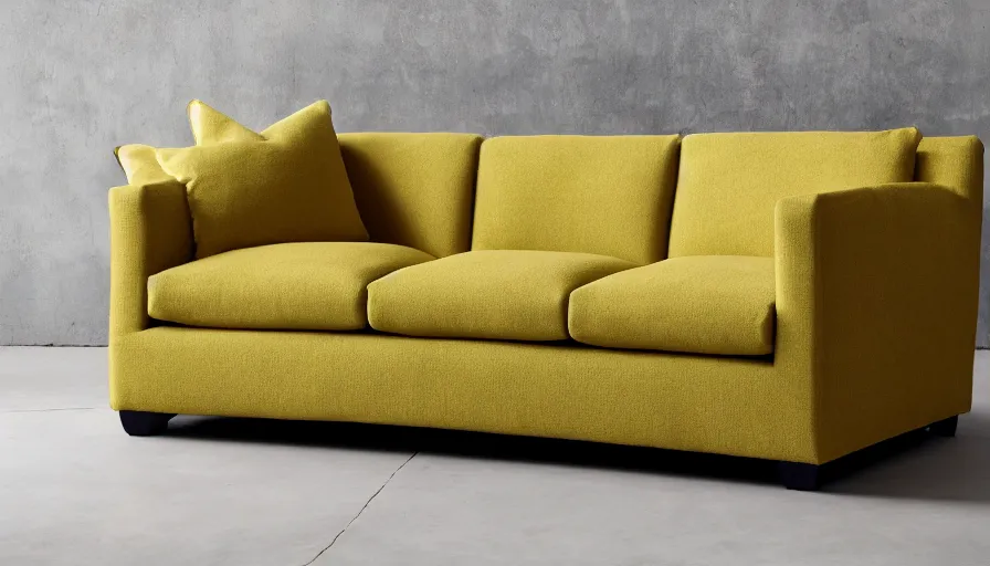 Image similar to product photo sofa in style of pikachu