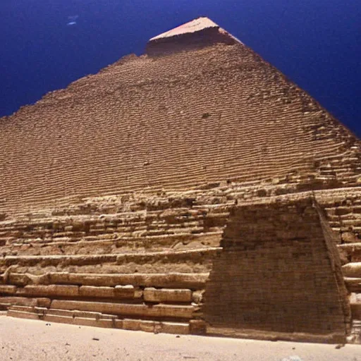 Image similar to Egypt pyramids underwater