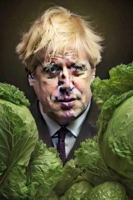 Image similar to boris johnson as garden bed for cabbage, realistic portrait, symmetrical, highly detailed, digital painting, artstation, concept art, smooth, sharp focus, illustration, cinematic lighting, art by artgerm and greg rutkowski and alphonse mucha