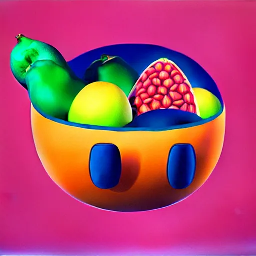 Image similar to fruit by shusei nagaoka, kaws, airbrush on canvas, pastell colours, cell shaded, 8 k