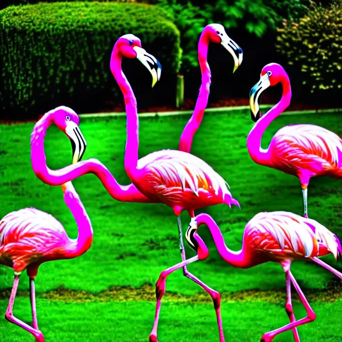 Image similar to flamingo lawn monsters at vanvcouver,british columbia,canada