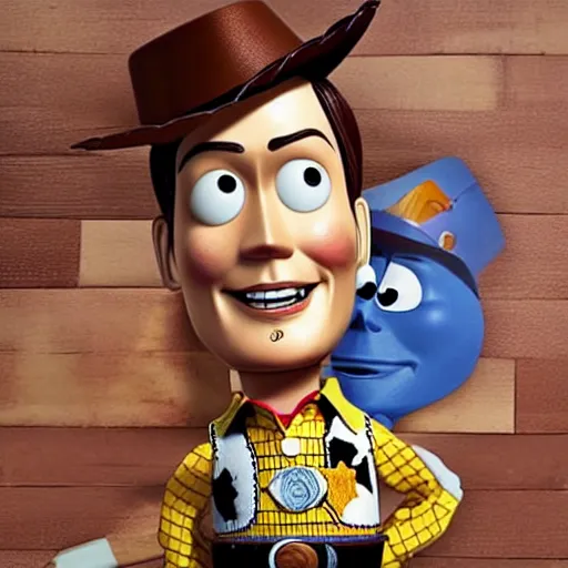 Image similar to johnny depp as woody from toy story