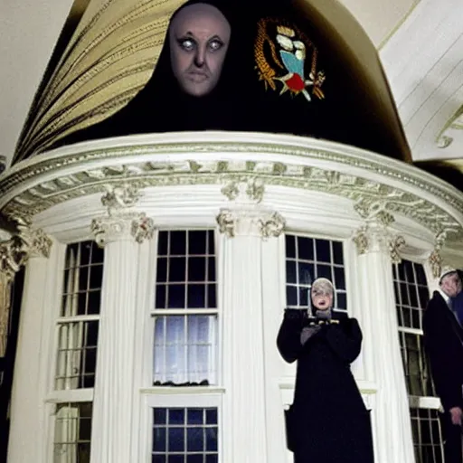 Image similar to The addams family in the white house