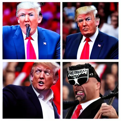 Prompt: donald trump as wwe wrestler