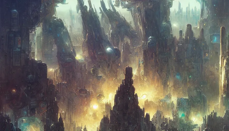 Image similar to supernova, neo brutalism city in space, elephantine, extraterrestrial, painted by ruan jia, raymond swanland, lawrence alma tadema, zdzislaw beksinski, norman rockwell, jack kirby, tom lovell, alex malveda, greg staples