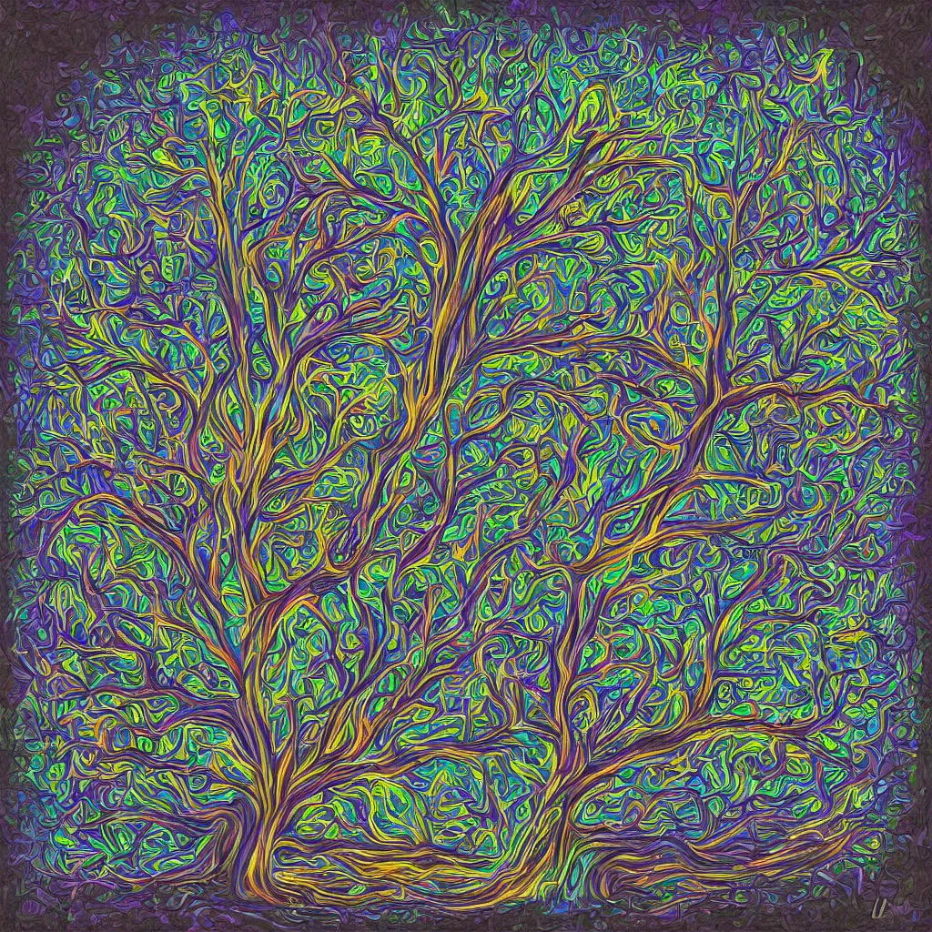 Image similar to tree of life, digital art