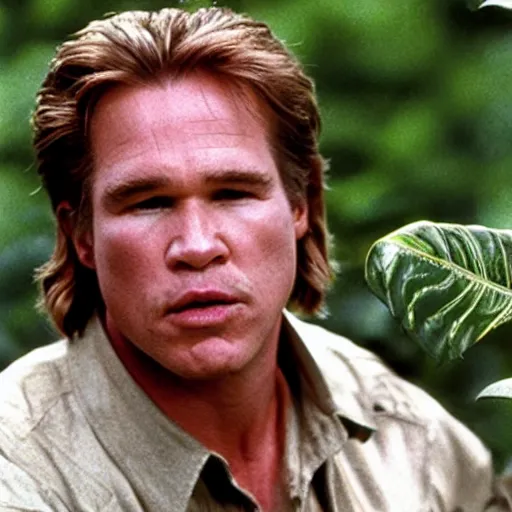 Image similar to killer plant movie starring val kilmer, film still