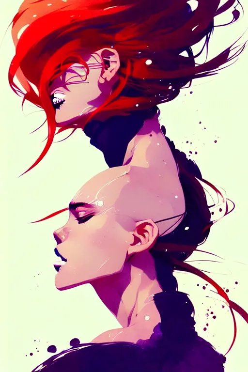 Image similar to a ultradetailed beautiful panting of a stylish woman with hair made out of water, by conrad roset, greg rutkowski and makoto shinkai trending on artstation