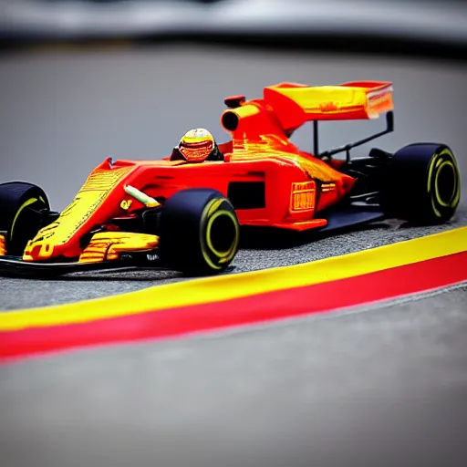 Image similar to photograph, formula 1, monaco, hot wheels, macro, bokeh