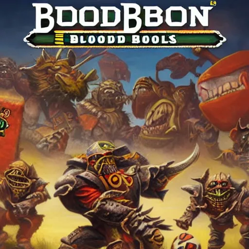 Image similar to box art of blood bowl