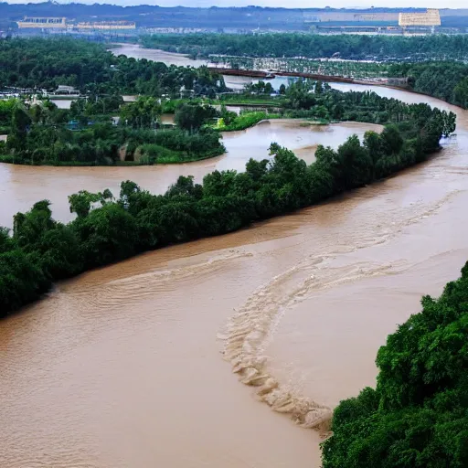 Image similar to money river flowing from government building