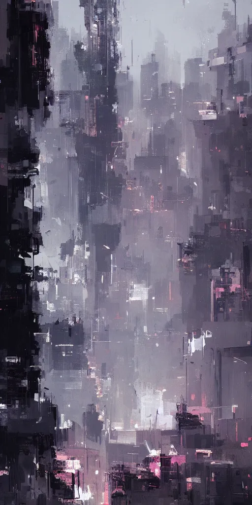 Prompt: Gotham, painted by Ismail Inceoglu, detailed brushstrokes