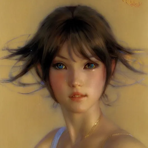 Prompt: detailed portrait of anime girl, painting by gaston bussiere, craig mullins, j. c. leyendecker