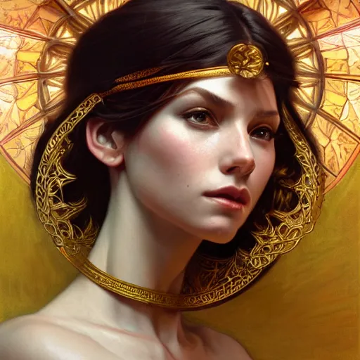 Image similar to perfectly-centered-Portrait of a Goddess, intricate, highly detailed, digital painting, artstation, concept art, smooth, sharp focus, illustration, Unreal Engine 5, 8K, art by artgerm and greg rutkowski and alphonse mucha