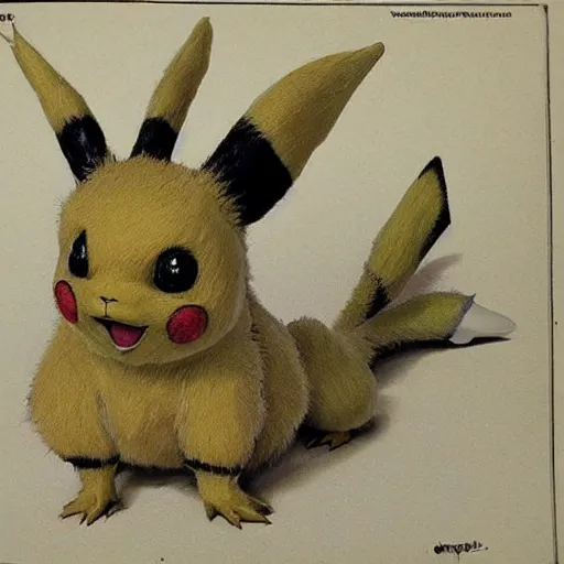 Prompt: disgusting realistic pikachu, baroch flemish, horror, monstrosity, realistic,