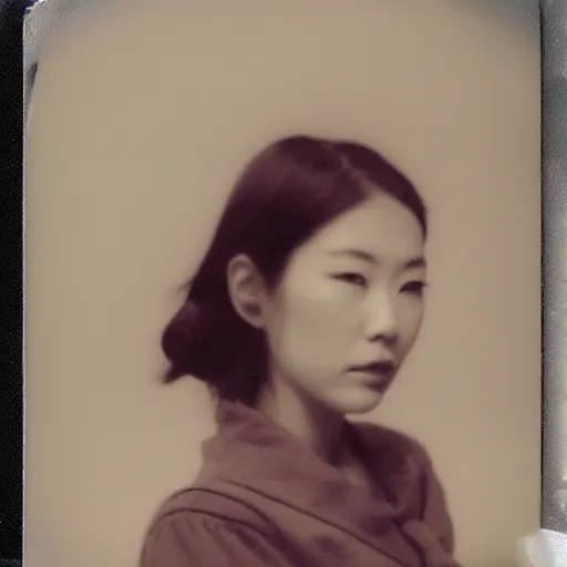 Image similar to atmospheric polaroid photo of female japanese model