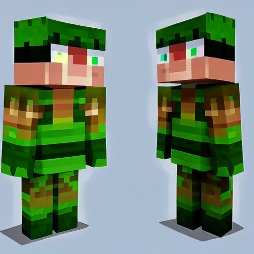 real creeper  Minecraft Skin