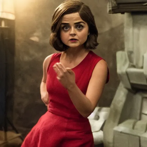 Image similar to jenna coleman claymation