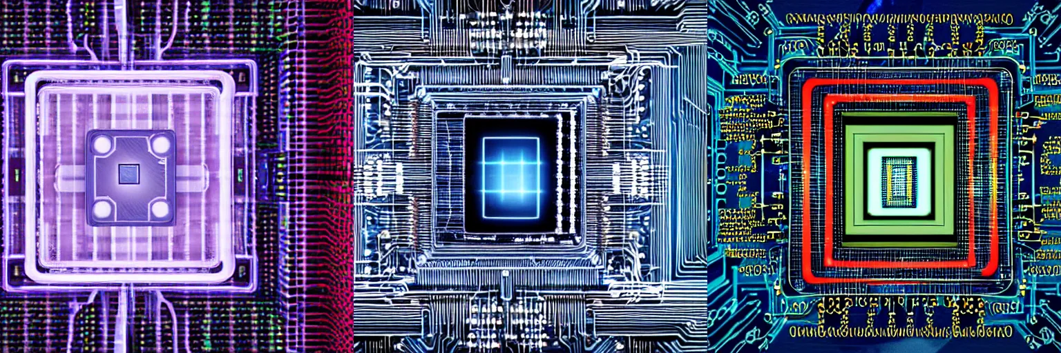 Prompt: portrait of a quantum computer