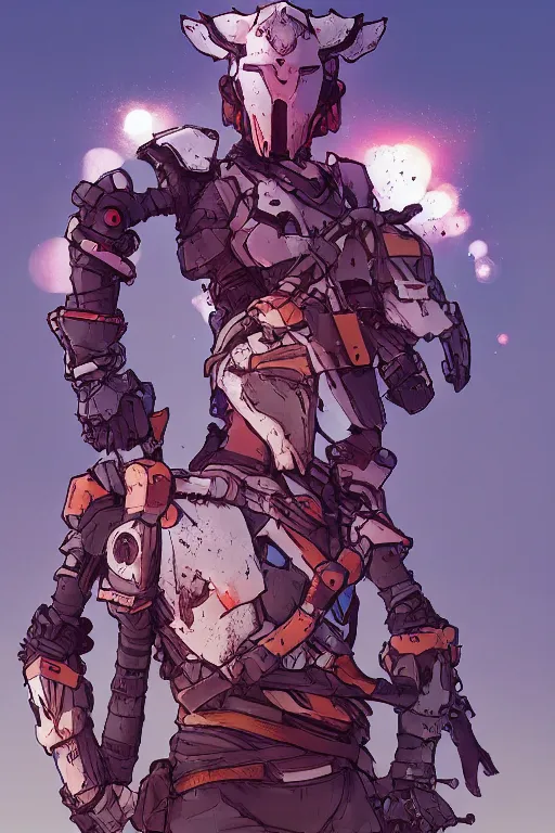 Image similar to combination suit armor aloy horizon forbidden west horizon zero dawn robot ninja mask helmet backpack tribal, art gta 5 comics, official fanart behance hd artstation by jesper ejsing, by rhads, makoto shinkai and lois van baarle, ilya kuvshinov, ossdraws radiating a glowing aura cgi rtx 2 0 2 2