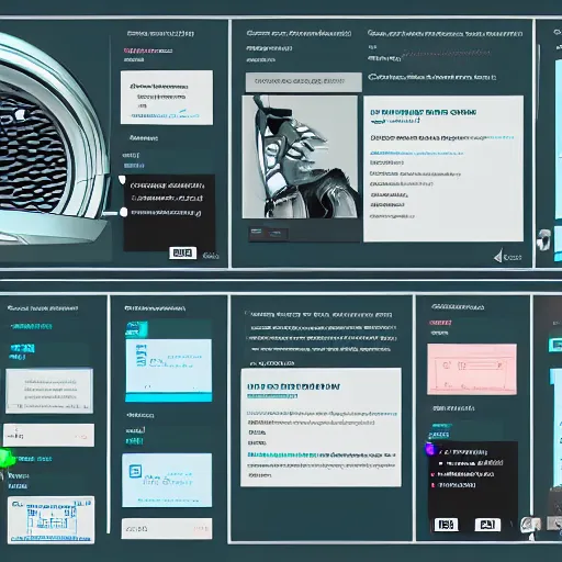 Image similar to user interface for a futuristic program for genetic engineering, sci-fi, cyberpunk